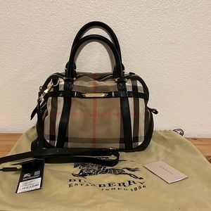 Burberry Bridle House Check Sartorial Small Orchard Bowling Bag